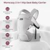 image:imageMomcozy Baby Carrier with Hip Seat Detachable HandsFree Carrier up to 44lbs Belt Extender Included Extends Waist Band up to 59 for Plus Size Parents AirmeshGrey