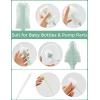 image:imageMomcozy Bottle Brush Kit with Innovative PushPress Design amp Baby Nail File Electric Green