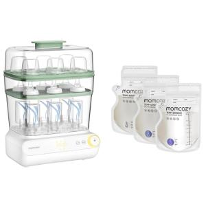 image:imageMomcozy 3 Layers Large Bottle Sterilizer and Dryer amp Momcozy Breastmilk Storage Bag 8Oz