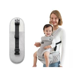 image:imageMomcozy Baby Carrier with Hip Seat Detachable HandsFree Carrier up to 44lbs Belt Extender Included Extends Waist Band up to 59 for Plus Size Parents AirmeshGrey