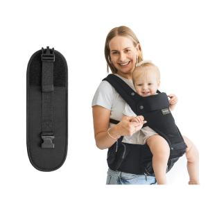 image:imageMomcozy Baby Carrier with Hip Seat Detachable HandsFree Carrier up to 44lbs Belt Extender Included Extends Waist Band up to 59 for Plus Size Parents Black