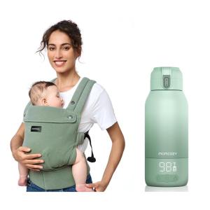 image:imageMomcozy Baby Carrier with Natural Cotton Linen amp Momcozy Portable Milk Warmer for Travel