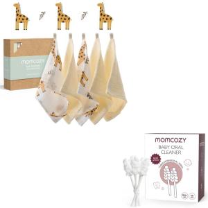 image:imageMomcozy Baby Tongue Cleaner Gauze amp Soft Absorbent Baby Washcloths