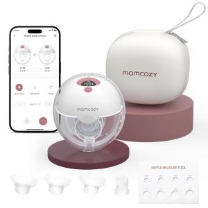 image:imageMomcozy DoubleSealed Flange 27mm Compatible with Momcozy M5 Breast Pump DoubleSealed Replacement Parts 1PC 27mmCozy Red