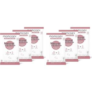 image:imageMomcozy Natural Breast Pump Wipes for Pump Parts Cleaning Onthego 30 Count Pack of 6 Flash Clean amp Resealable Pump Wipes