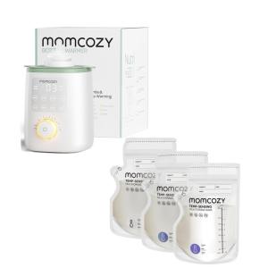 image:imageMomcozy Retain Nutrients Bottle Warmer 9in1 Baby Bottle Warmer with Night Light amp Momcozy Easy Pour Breastmilk Storage Bag 8Oz TempSensing Color Change