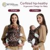 image:imageMomcozy Baby Carrier Ergonomic Cozy and Lightweight Carrier Effortless to Put On Ideal for HandsFree Parenting Enhanced Lumbar Support GeometryCottonLeopard