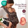image:imageMomcozy Baby Carrier Ergonomic Cozy and Lightweight Carrier Effortless to Put On Ideal for HandsFree Parenting Enhanced Lumbar Support GeometryCottonLeopard