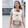 image:imageMomcozy Breathable Baby Carrier Ergonomic and Lightweight Infant Carrier for 745lbs with Enhanced Lumbar Support All Day Comfort for HandsFree Parenting Air MeshApricot Beige
