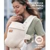 image:imageMomcozy Breathable Baby Carrier Ergonomic and Lightweight Infant Carrier for 745lbs with Enhanced Lumbar Support All Day Comfort for HandsFree Parenting Air MeshApricot Beige