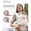 image:imageMomcozy Breathable Baby Carrier Ergonomic and Lightweight Infant Carrier for 745lbs with Enhanced Lumbar Support All Day Comfort for HandsFree Parenting Air MeshApricot Beige