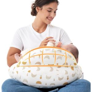 image:imageMomcozy Nursing Pillow for BreastfeedingPioneering Safety Guard Wider Feeding Pillows for More Support for Mom amp Baby Easier Nursing amp Hand Free Fit for All Removable Cotton CoverStarry Moon