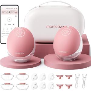 image:imageMomcozy Upgraded M9Original Upgraded M9 Breastfeeding PartsDoubleLayed Diaphragm2 Pack2 PumpsCozy Red
