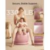 image:imageMomcozy BirthEase Maternity Ball Set Birthing Ball with App FullJourney Courses BPAFree PVC amp Anti Burst Exercise Yoga Ball for Maternity Labor Physio RecoveryDusty Rose