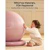 image:imageMomcozy BirthEase Maternity Ball Set Birthing Ball with App FullJourney Courses BPAFree PVC amp Anti Burst Exercise Yoga Ball for Maternity Labor Physio RecoveryDusty Rose