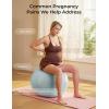 image:imageMomcozy BirthEase Maternity Ball Set Birthing Ball with App FullJourney Courses BPAFree PVC amp Anti Burst Exercise Yoga Ball for Maternity Labor Physio RecoveryGlacier Blue