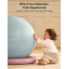 image:imageMomcozy BirthEase Maternity Ball Set Birthing Ball with App FullJourney Courses BPAFree PVC amp Anti Burst Exercise Yoga Ball for Maternity Labor Physio RecoveryPetal Sky