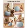 image:imageMomcozy BirthEase Maternity Ball Set Birthing Ball with App FullJourney Courses BPAFree PVC amp Anti Burst Exercise Yoga Ball for Maternity Labor Physio RecoveryPetal Sky