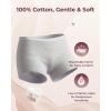 image:imageMomcozy 7 Pcs 100 Cotton Postpartum Underwear for Women Breathable MidHigh Waist Disposable Underwear with Wide GussetGray