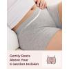 image:imageMomcozy 7 Pcs 100 Cotton Postpartum Underwear for Women Breathable MidHigh Waist Disposable Underwear with Wide GussetGray