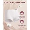 image:imageMomcozy 7 Pcs 100 Cotton Postpartum Underwear for Women Breathable MidHigh Waist Disposable Underwear with Wide GussetWhite
