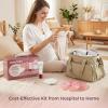 image:imageMomcozy 73Piece Postpartum Essentials Kit for New Moms Breastfeeding Essentials Set with Nursing Pads Hot amp Cold Breast Packs Nipple Cream Colostrum Collectors and Breastmilk Storage Bags