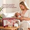 image:imageMomcozy 73Piece Postpartum Essentials Kit for New Moms Breastfeeding Essentials Set with Nursing Pads Hot amp Cold Breast Packs Nipple Cream Colostrum Collectors and Breastmilk Storage Bags