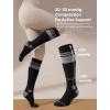 image:imageMomcozy Compression Socks for Women 2030mmHg Athletic Support Socks for Running Travel Flying Yoga amp Workouts 2 PairsBlackBlack