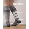 image:imageMomcozy Compression Socks for Women 2030mmHg Athletic Support Socks for Running Travel Flying Yoga amp Workouts 2 PairsGrayPink