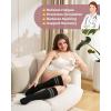 image:imageMomcozy Compression Socks for Women Wide Calf 1520mmHg Knee High Support Socks for Pregnancy Nurses Flying TravelBlackBlack
