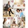 image:imageMomcozy Compression Socks for Women Wide Calf 1520mmHg Knee High Support Socks for Pregnancy Nurses Flying TravelBlackDark Gray