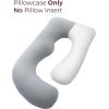 image:imageMomcozy Cooling Cover for Pregnancy Pillows UShaped Full Body Maternity Pillow for Side Sleepers 57 Inch  Support for Back Hip Belly Legs for Pregnant Women Pillowcase Only