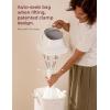 image:imageMomcozy Diaper Pail with Patented TripleSeal Odor Control Wide Opening Ergonomic Height Large Capacity with Viewing Window Childproof Lock Fits Standard Trash BagsRegular