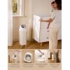 image:imageMomcozy Diaper Pail with Patented TripleSeal Odor Control Wide Opening Ergonomic Height Large Capacity with Viewing Window Childproof Lock Fits Standard Trash BagsRegular