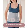 image:imageMomcozy Ergowrap Abdominal Binder Postpartum Post Surgery Belly Binder with 3D Lifting amp Back Support 9 Tummy Tuck Compression GarmentStandard  Gray