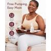 image:imageMomcozy Hands Free Pumping Bra Adjustable BreastPumps Holding and Nursing Bra Pumping amp Nursing Bra in OneBeige
