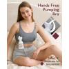 image:imageMomcozy Hands Free Pumping Bra Adjustable BreastPumps Holding and Nursing Bra Pumping amp Nursing Bra in OneGrey