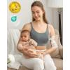 image:imageMomcozy Hands Free Pumping Bra Adjustable BreastPumps Holding and Nursing Bra Pumping amp Nursing Bra in OneGrey