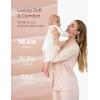 image:imageMomcozy Postpartum Nursing Pajama Set for Women 2 Piece Long Sleeve V Neck Button Down Cotton Maternity Lounge Pjs PinkPink