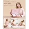 image:imageMomcozy Postpartum Nursing Pajama Set for Women 2 Piece Long Sleeve V Neck Button Down Cotton Maternity Lounge Pjs PinkPink