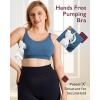 image:imageMomcozy Pumping Bra Hands Free Pumping and Nursing Bra in One Holding Breast Pump for Spectra Lansinoh Medela Blackgrey2pk SmallBlack blue2pk