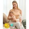 image:imageMomcozy Pumping Bra Hands Free Pumping and Nursing Bra in One Holding Breast Pump for Spectra Lansinoh Medela Blackgrey2pk SmallBlack grey skin3pk