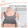 image:imageMomcozy Pumping Bra Hands Free Pumping and Nursing Bra in One Holding Breast Pump for Spectra Lansinoh Medela Blackgrey2pk SmallBlack grey2pk