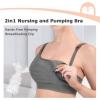 image:imageMomcozy Pumping Bra Hands Free Pumping and Nursing Bra in One Holding Breast Pump for Spectra Lansinoh Medela Blackgrey2pk SmallBlack grey2pk