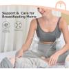 image:imageMomcozy Pumping Bra Hands Free Pumping and Nursing Bra in One Holding Breast Pump for Spectra Lansinoh Medela Blackgrey2pk SmallBlack grey2pk