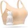image:imageMomcozy Hands Free Pumping Bra Adjustable BreastPumps Holding and Nursing Bra Pumping amp Nursing Bra in OneBeige