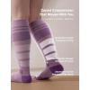 image:imageMomcozy Compression Socks for Women 2030mmHg Athletic Support Socks for Running Travel Flying Yoga amp Workouts 2 PairsPurplePurple