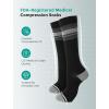 image:imageMomcozy Medical Grade Compression Socks 2030 mmHg FDA Registered Graduated Support Socks for Circulation amp Recovery 2 PairsBlackBlack