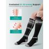 image:imageMomcozy Medical Grade Compression Socks 2030 mmHg FDA Registered Graduated Support Socks for Circulation amp Recovery 2 PairsBlackBlack