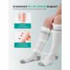 image:imageMomcozy Medical Grade Compression Socks 2030 mmHg FDA Registered Graduated Support Socks for Circulation amp Recovery 2 PairsBlackWhite